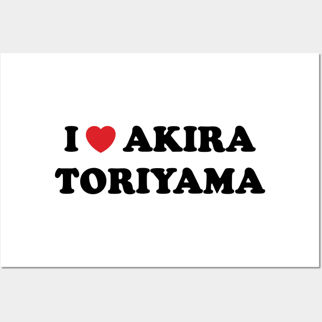 I Heart Akira Toriyama v2 Wall Art by Emma